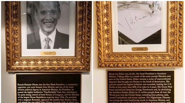 Trump Installs Controversial Plaques at White House Presidential Walk of Fame